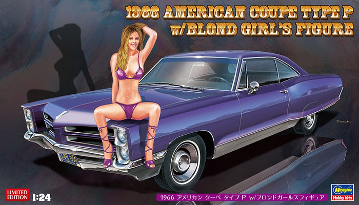 1/24 1966 American Coupe Type P with Blond Girl's Figure