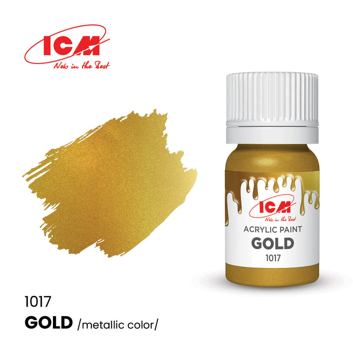 ACRYLIC PAINT Gold 12 ml
