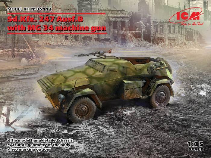 1/35 Sd.Kfz. 247 Ausf.B with MG 34 machine gun