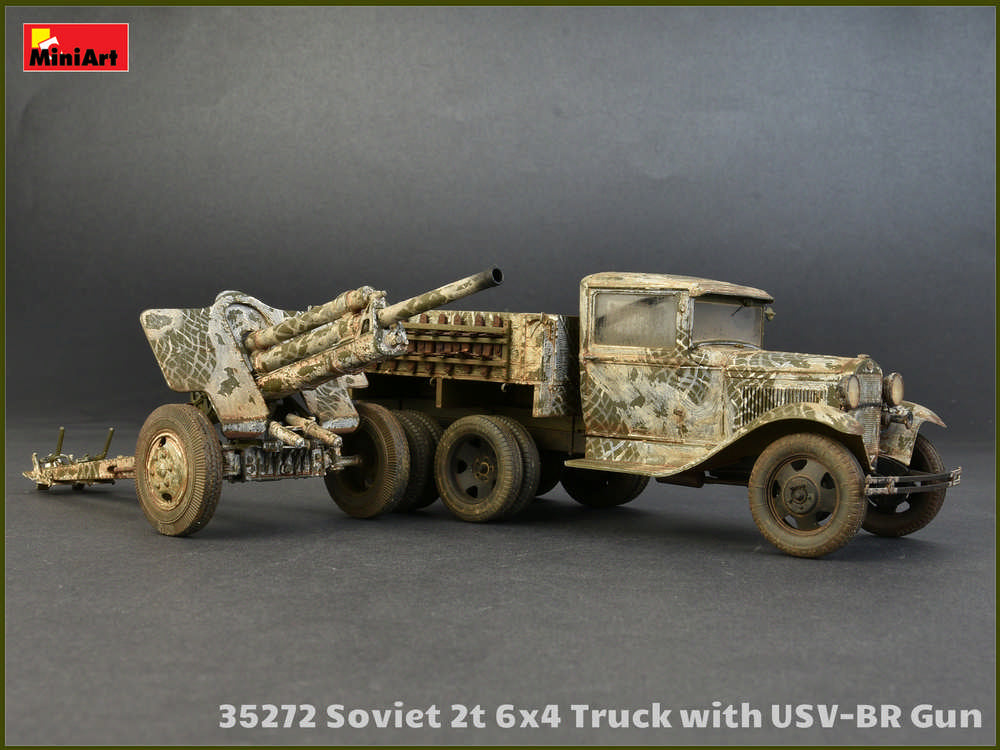 1/35 Soviet 2T 6x4 Truck with 76mm USV-BR Gun