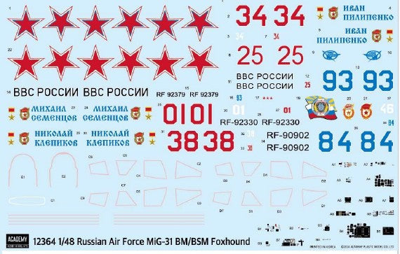 1/48 Russian Air Force MiG-31 BM/BSM Foxhound