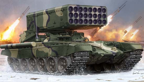 1/35 Russian TOS-1 24-Barrel Multipe Rocket Launcher