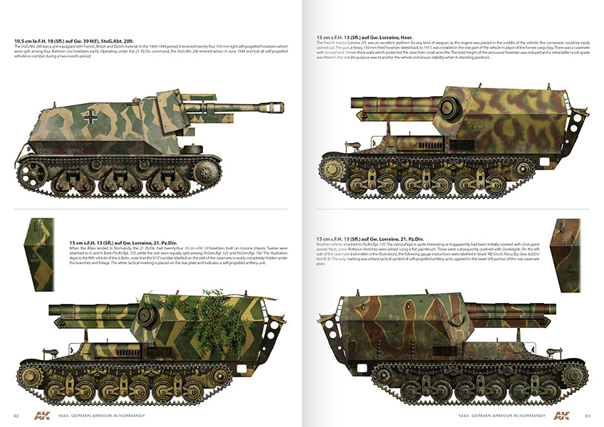 1944 German Armour In Normandy  Camouflage Profile Guide - English