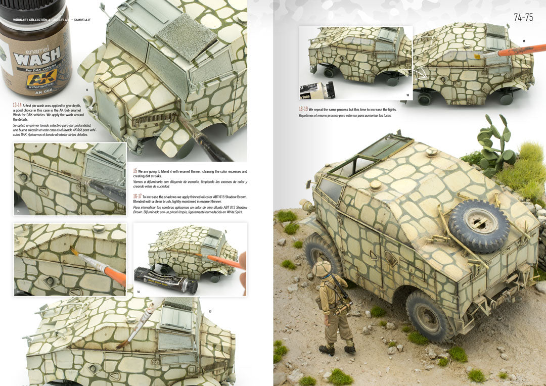Worn Art Collection 04 Camouflage from WWI to Sci-Fi models - Bilingual