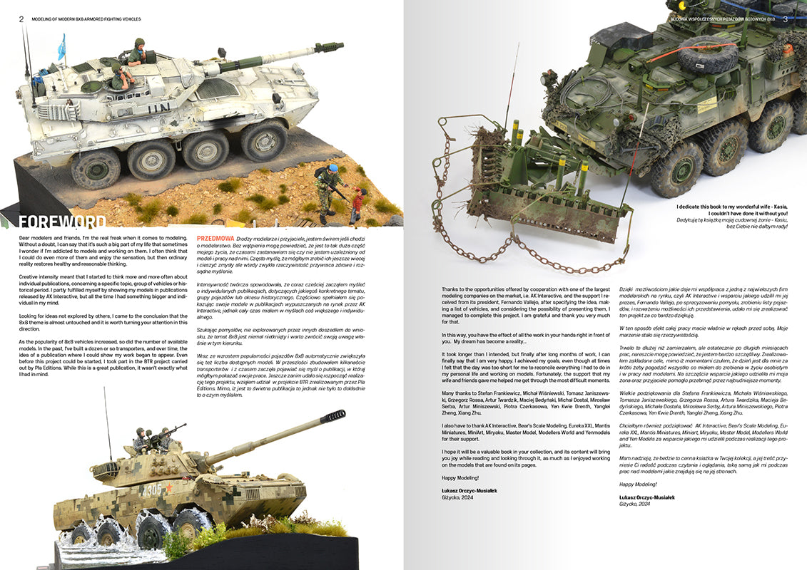 Modeling Modern Armored Fighting 8x8 Vehicles - Bilingual EN-PL