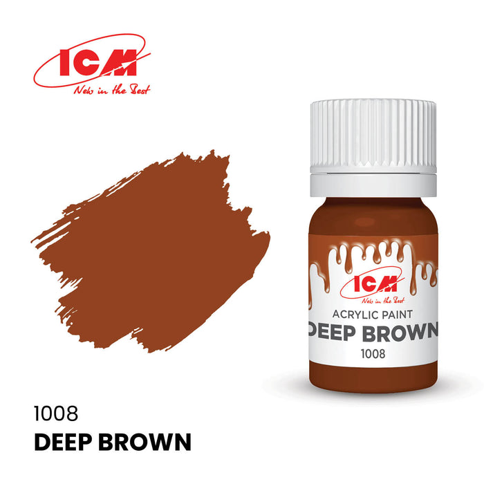 ACRYLIC PAINT Deep Brown 12 ml