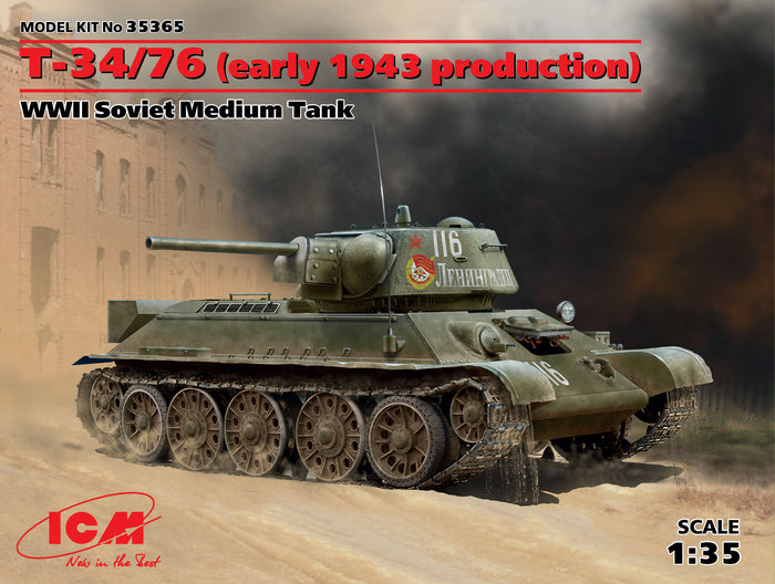 1/35 T-34/76 early 1943 prod. WWII Soviet Medium Tank