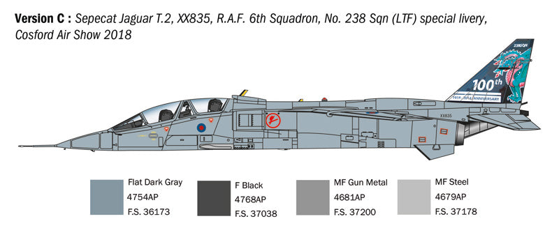 1/72 Jaguar T.2 R.A.F. Trainer