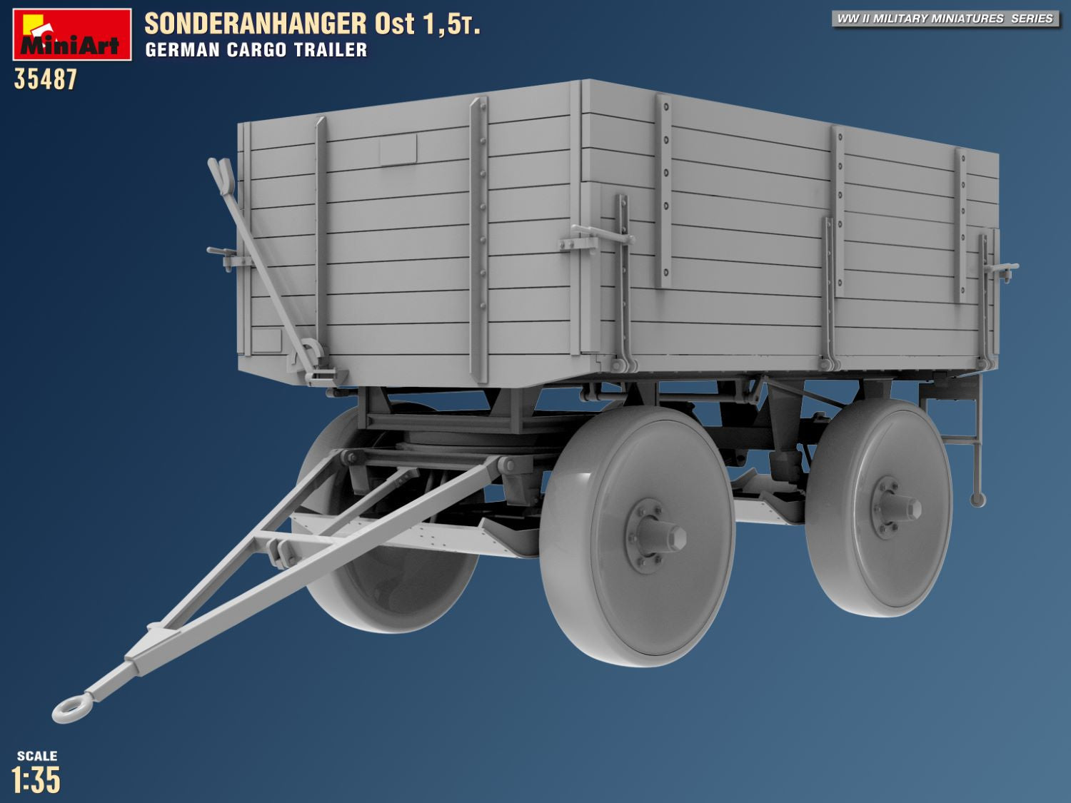 1/35 Sonderanhanger Ost 1,5t. German Cargo Trailer