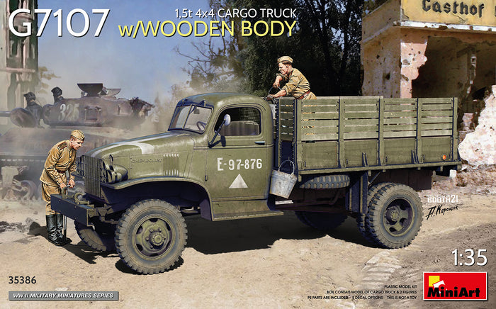 1/35 G7107 1,5t 4x4 Cargo Truck with Wooden Body