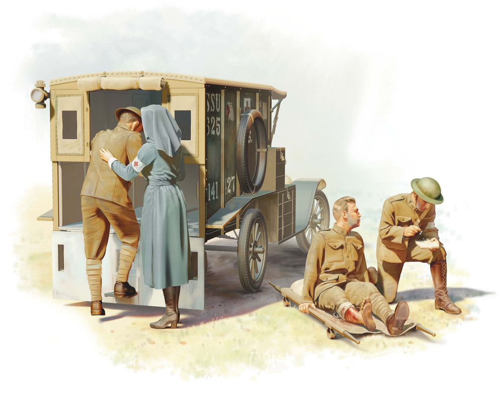 1/35 Model T 1917 Ambulance with US Medical Personnel