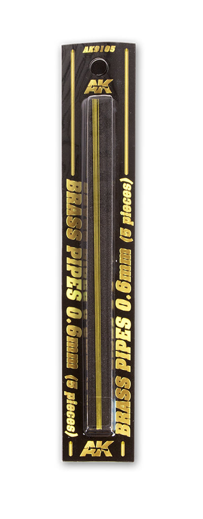 Brass Pipes 0,6 mm 5 Units