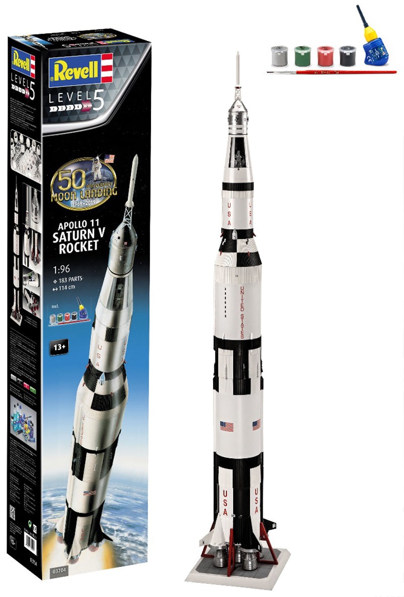 1/96 Apollo 11 Saturn V Rocket (50 Years Moon Landing)