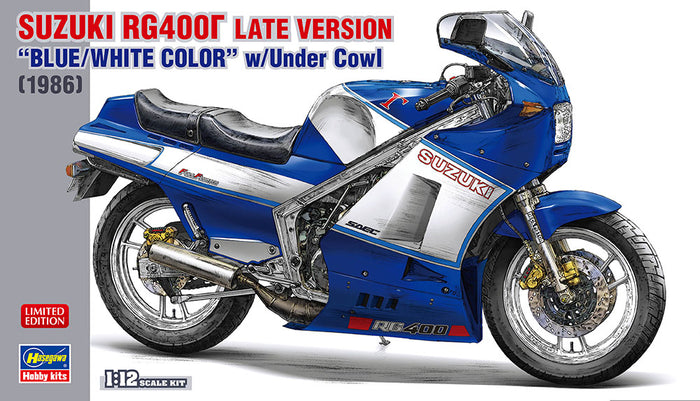 1/12 Suzuki RG400 Late Version "Blue/White Color" with Under Cowl 1986