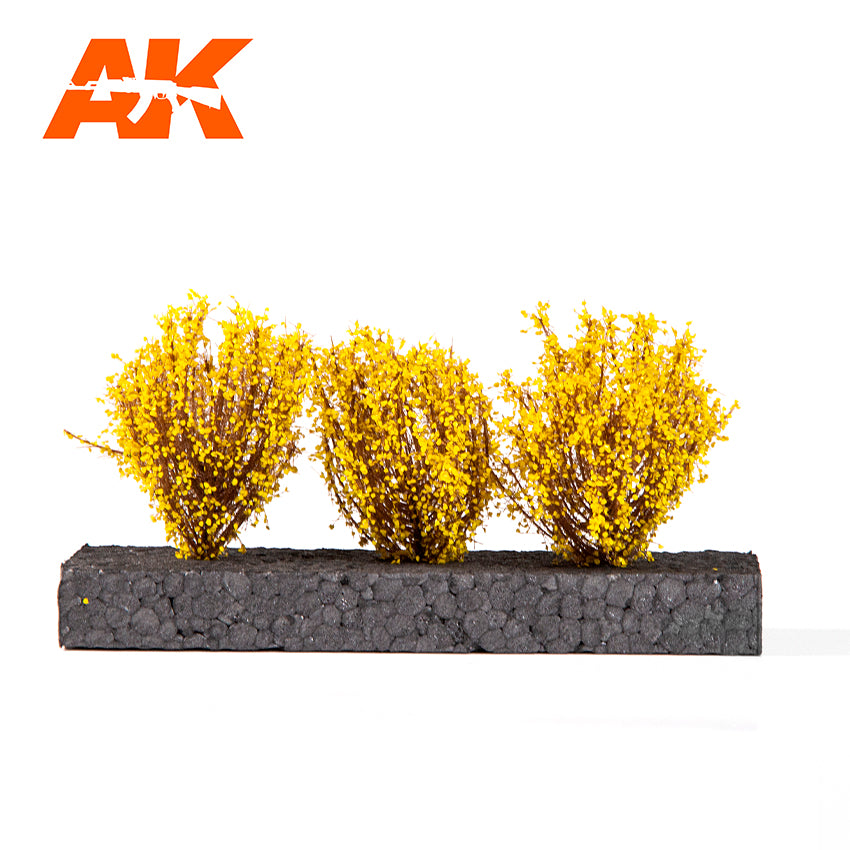 Light Yellow Bushes 4-6cm -1:35 / 75 mm / 90 mm