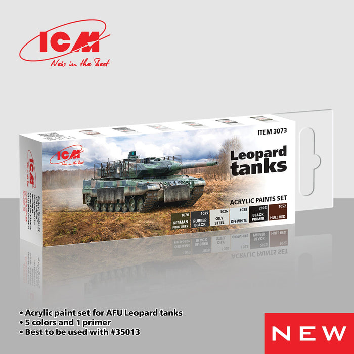 ACRYLIC SETS Leopard tanks (6 bottles x 12 ml)