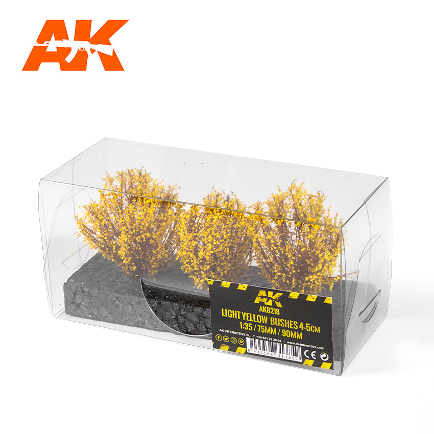 Light Yellow Bushes 4-6cm -1:35 / 75 mm / 90 mm