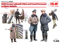 1/48 WWII German Luftwaffe Pilots and Ground Personnel in Winter Uniform
