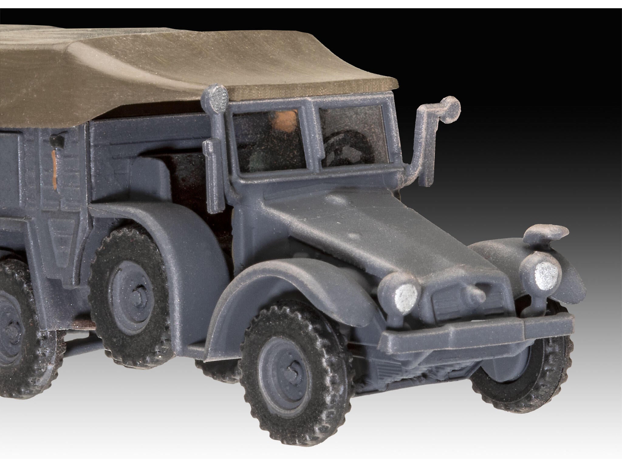 1/76 Krupp Protze KFZ 69 with 3,7cm PaK