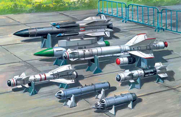 1/72 Soviet Air-to-Surface Aircraft Armament X-29T X-31P X-59M missiles