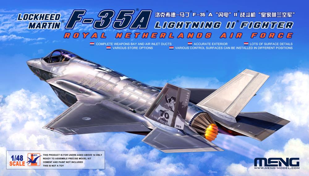 1/48 Lockheed Martin F-35A Lightning II Fighter Royal Netherlands Air Force