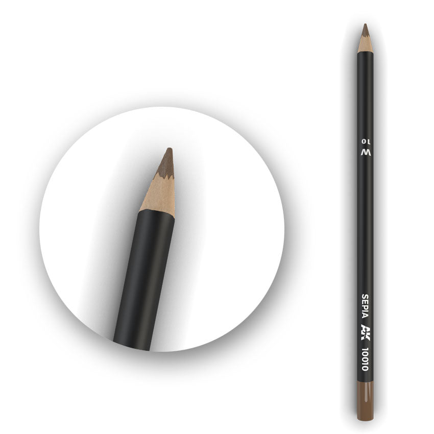 Watercolor Pencil Sepia