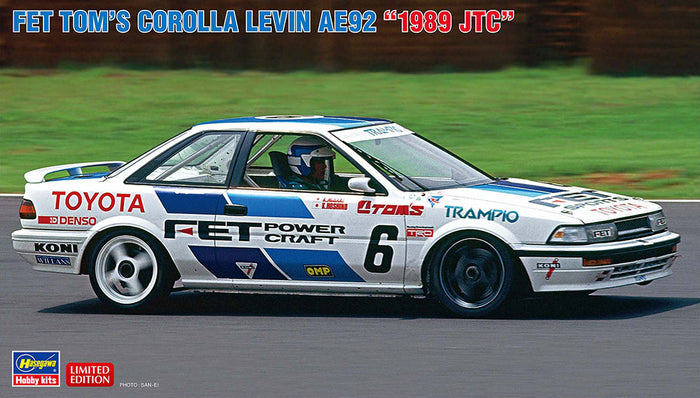 1/24 Fet Tom's Corolla Levin AE92 "1989 JTC"