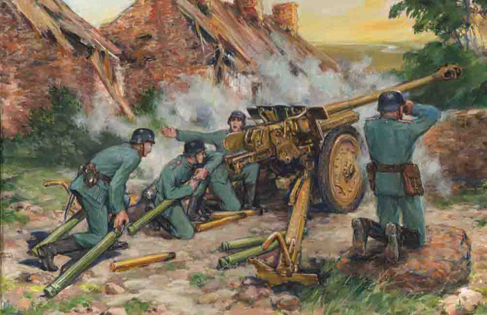 1/35 762 cm Pak 36rwith German Crew 4 figures
