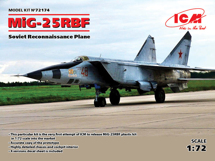 1/72 MiG-25 RBF Soviet Reconnaissance Plane