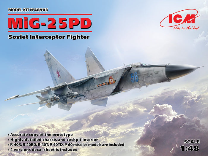 1/48 MiG-25 PD Soviet Interceptor Fighter