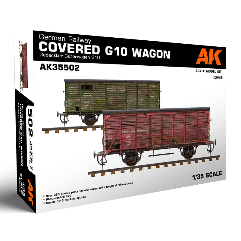 1/35 German Railway Covered G10 Wagon Gedeckter G Terwagen G10