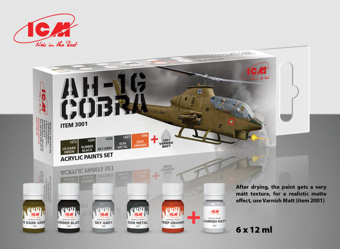 ACRYLIC SETS Cobra AH-1G (6 bottles x 12 ml)