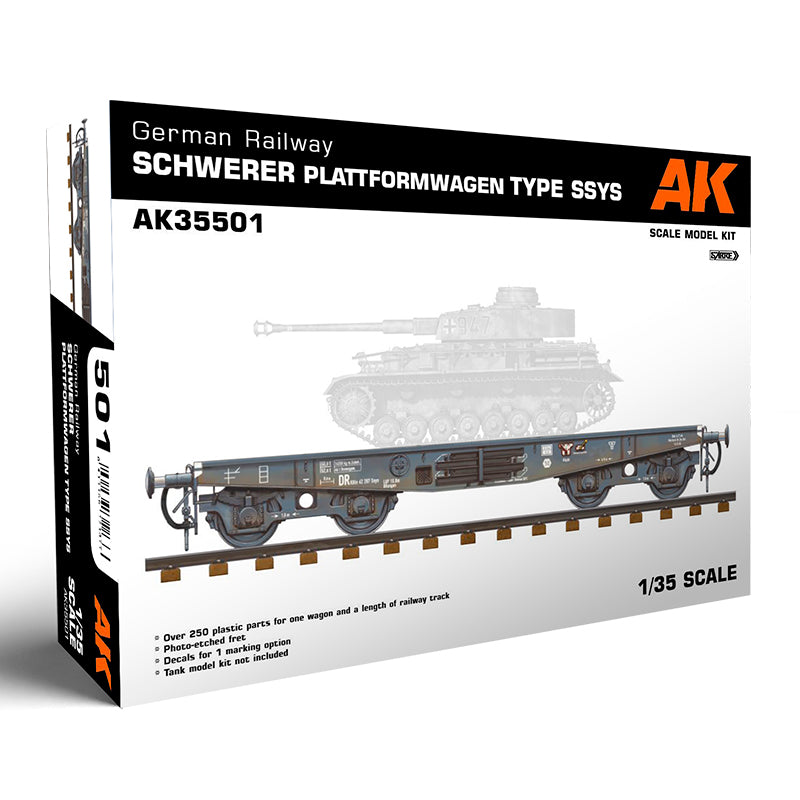 1/35 German Railway Schwerer Plattformwagen Tyme SSYS