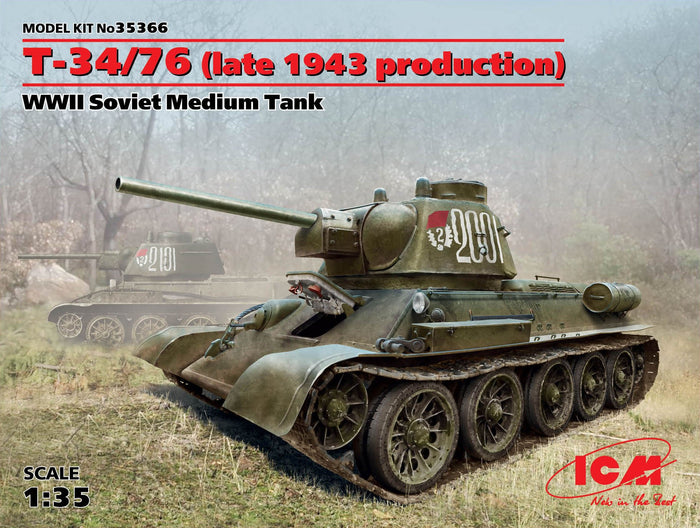 1/35 T-34/76 late 1943 prod. WWII Soviet Medium Tank