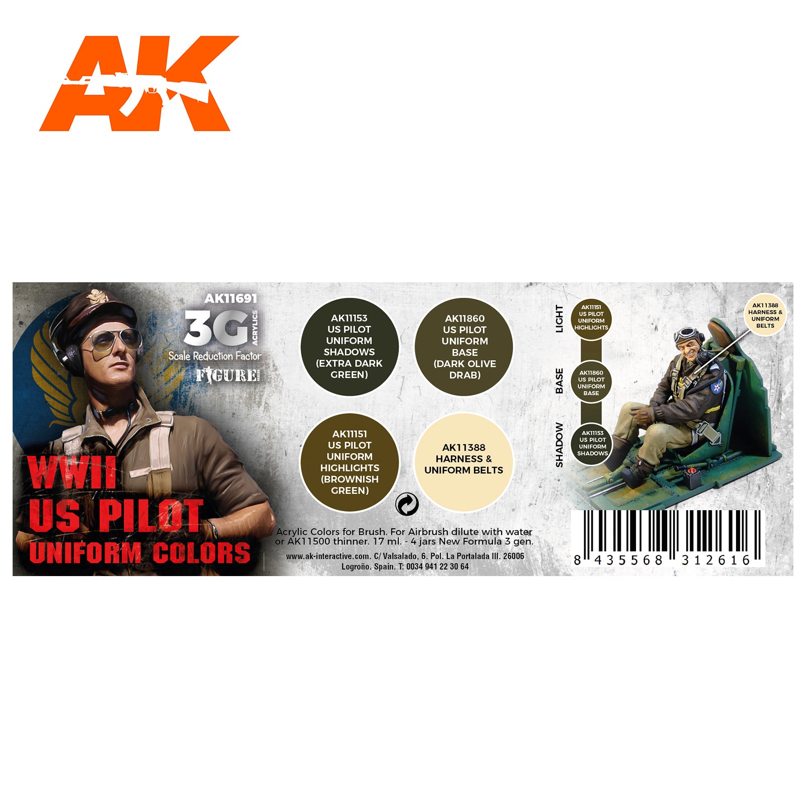 WWII US Uniform Colors SET 3G