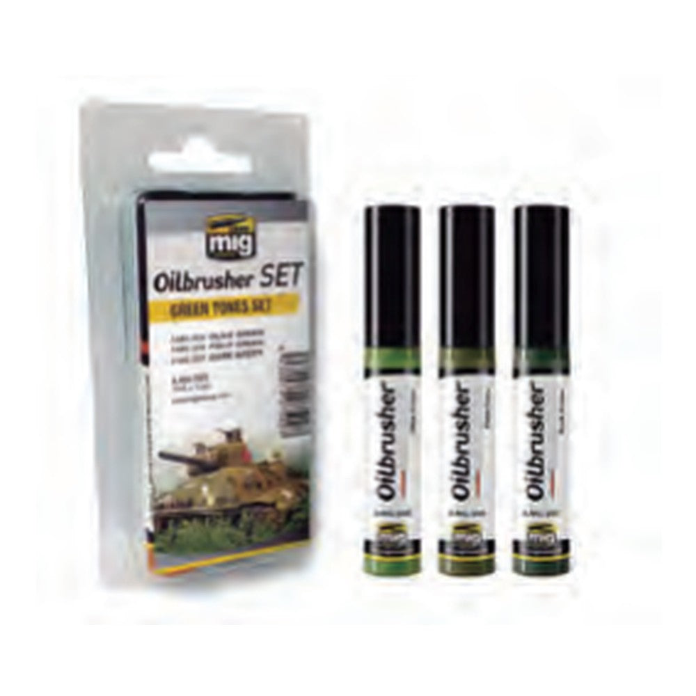 Green Tones OILBRUSHER SET