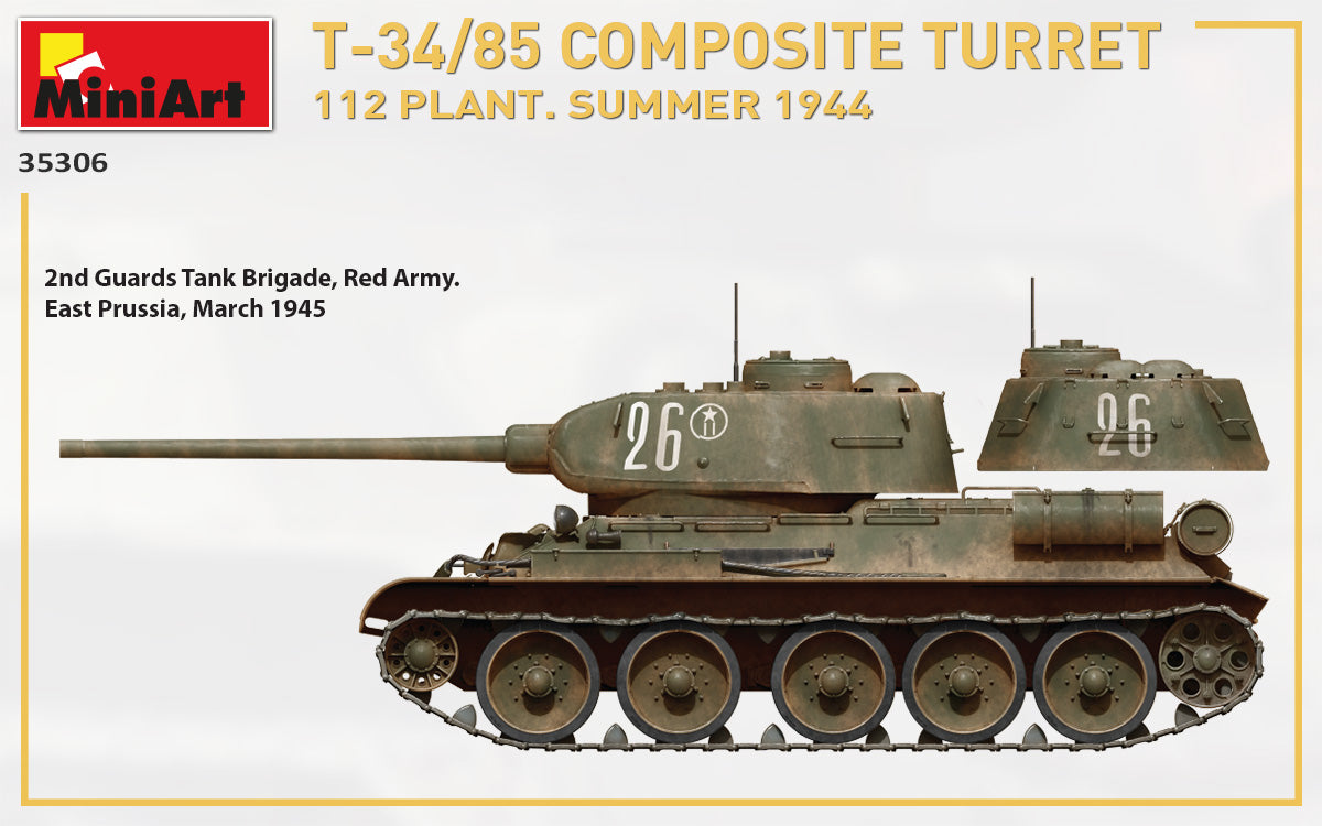 1/35 T-34/85 Composite Turret. 112 Plant. Summer 1944