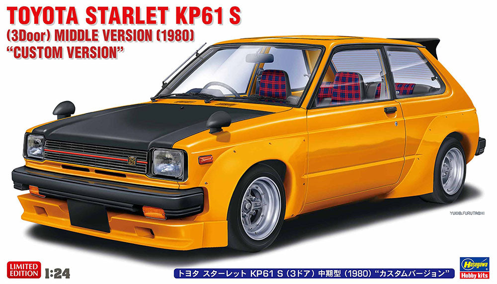1/24 Toyota Starlet KP61 S (3Door) Middle Version 1980 "Custom Version"