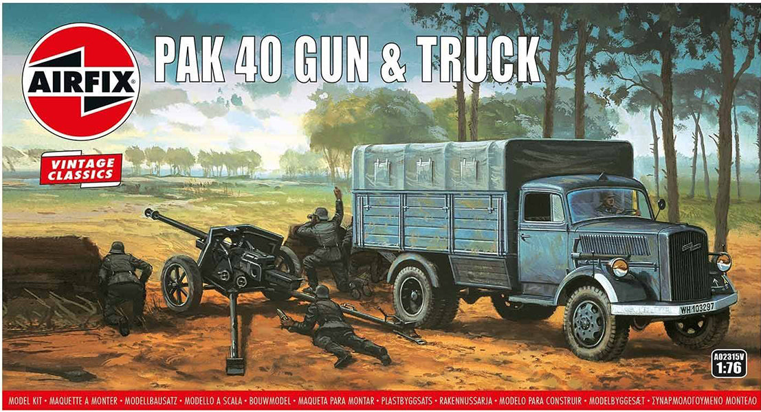 1/76 VINTAGE CLASSIC: Opel Blitz e Pak 40 Gun