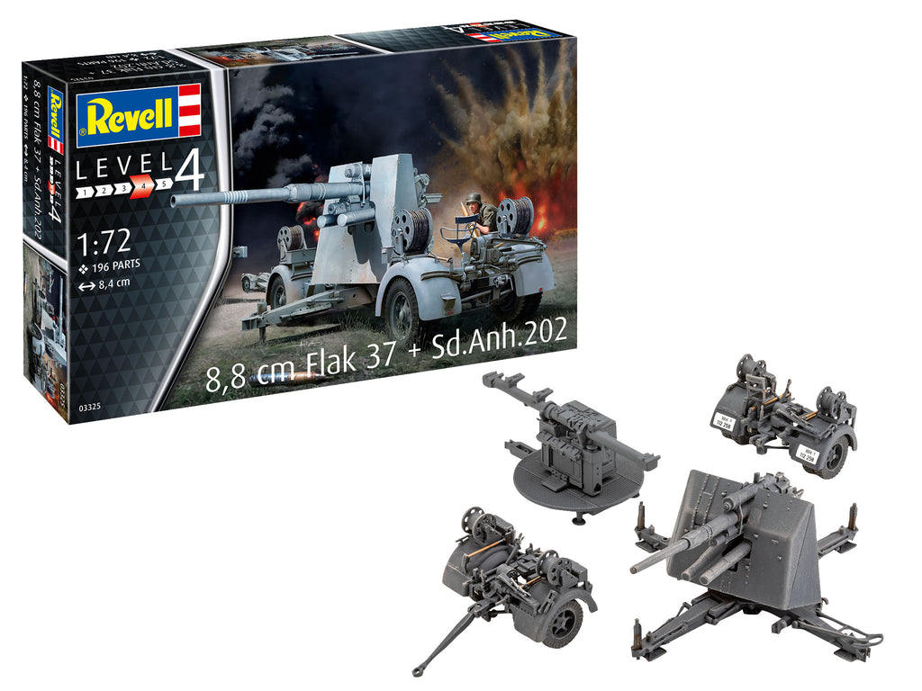 1/72 8.8cm Flak 37 + Sd.Anh.202