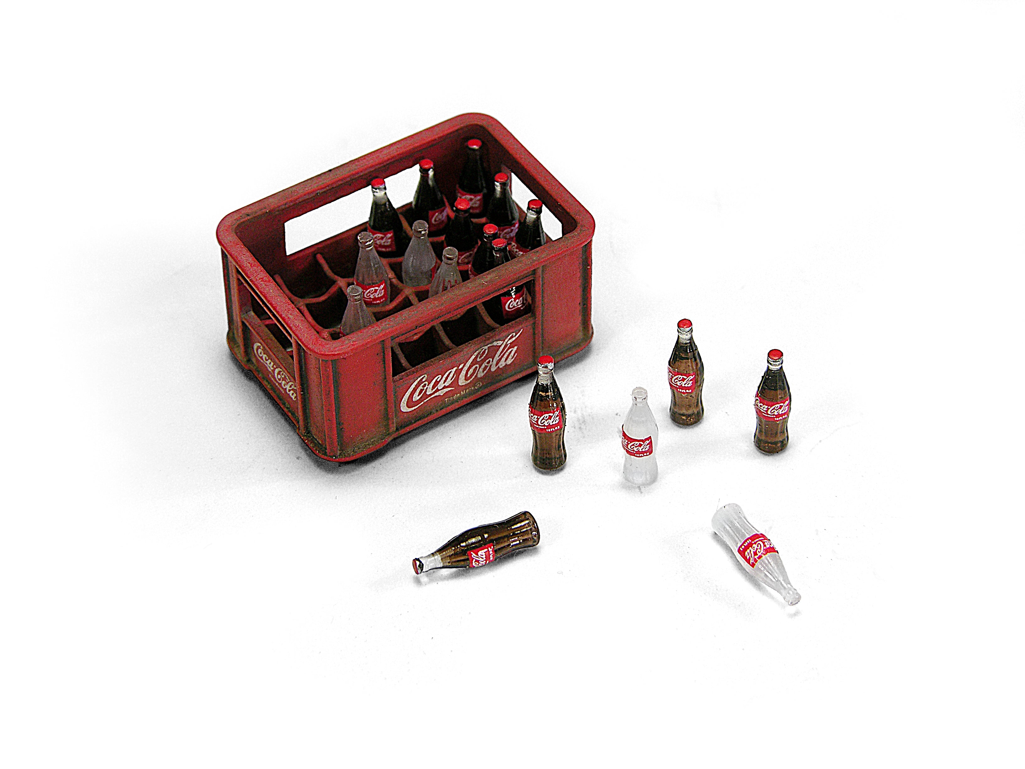 DOOZY! 1/24 1940-1980's PLASTIC BOX COCA-COLA BOTTLES