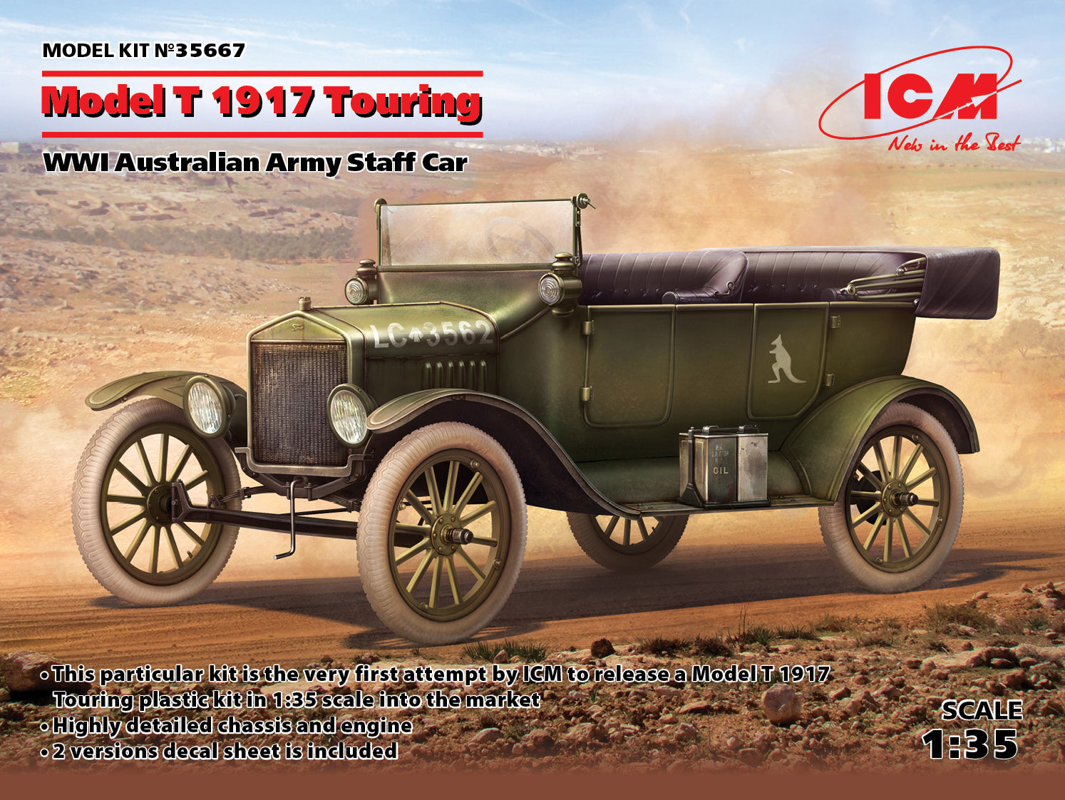 1/35 Model T 1917 Touring, WWI Australian Army Staff Car