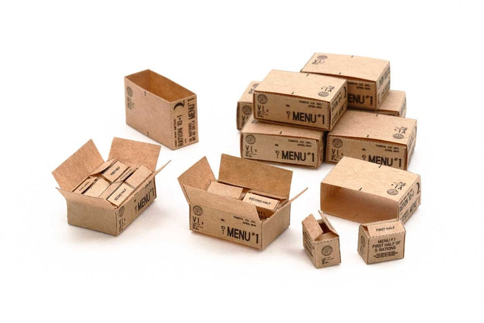 1/35 U.S. 10-in-1 Ration Cartons WWII