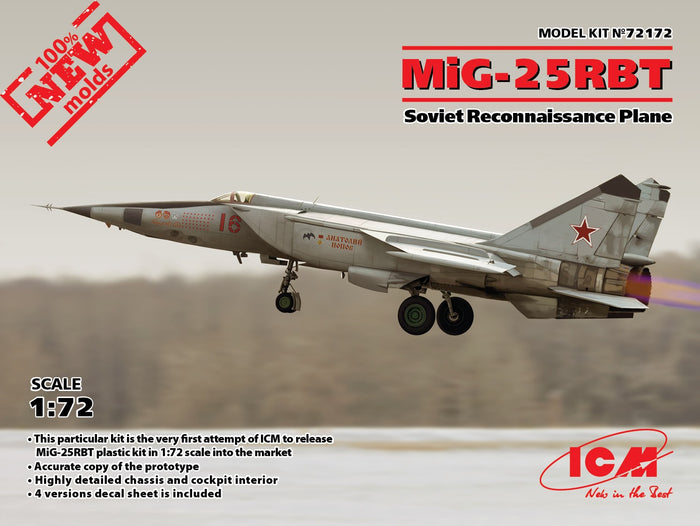 1/72 MiG-25 RBT Soviet Reconnaissance Plane