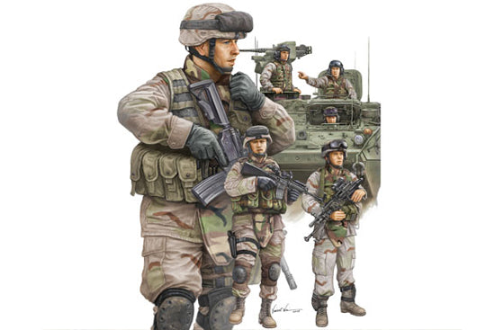 1/35 Modern U.S. Army Armor Crewman & Infantry
