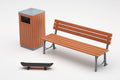 1/12 Parkbank und Mullbehalter
