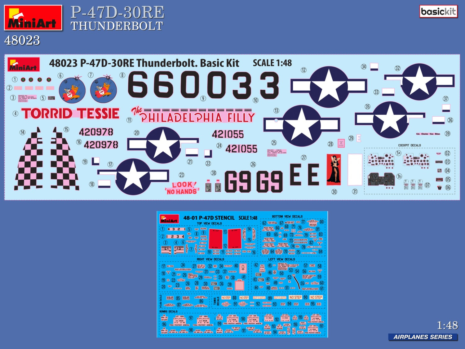 1/48 P-47D-30RE Thunderbolt. Basic Kit