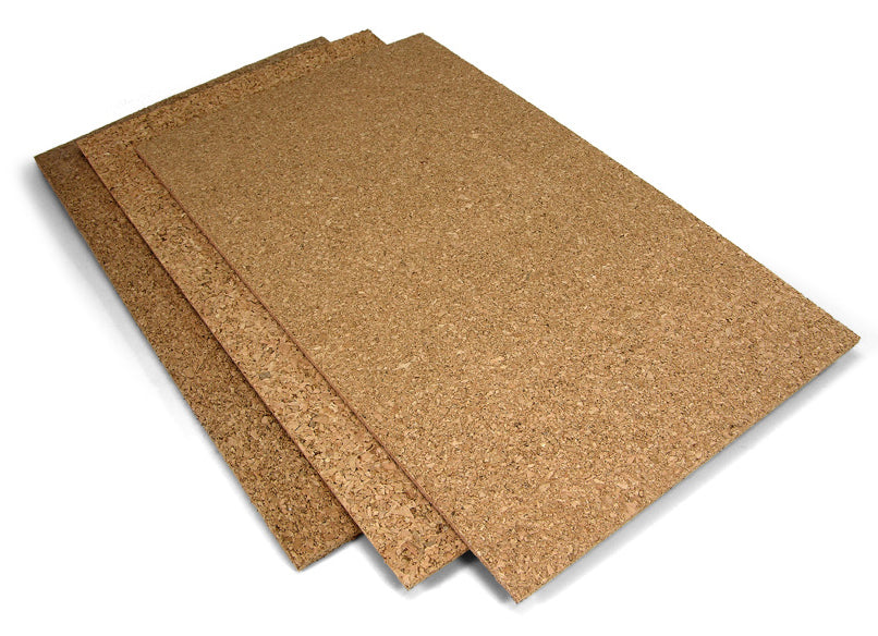 Cork Sheets - Fine Grained 200x300x3mm (2 Sheets)