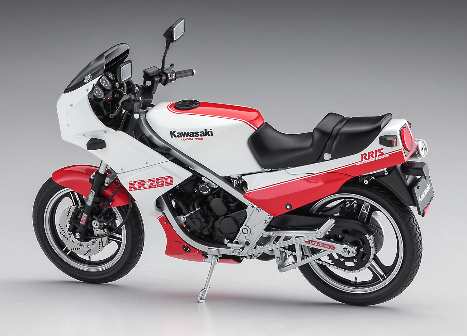 1/12 Kawasaki KR250 "White/Red Color" 1984