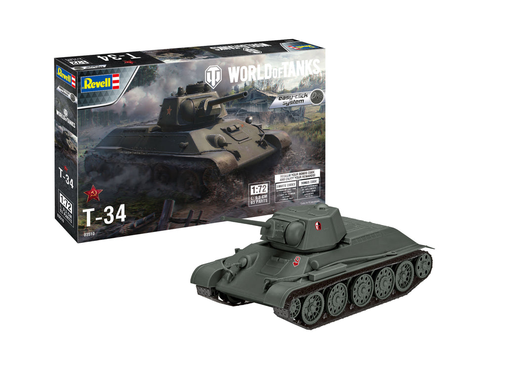 1/72 World of Tanks: T-34 (Easy-Click System)